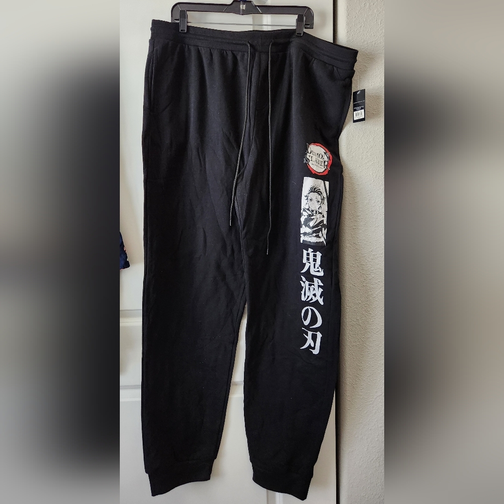 Black Demon Slayer Sweatpants